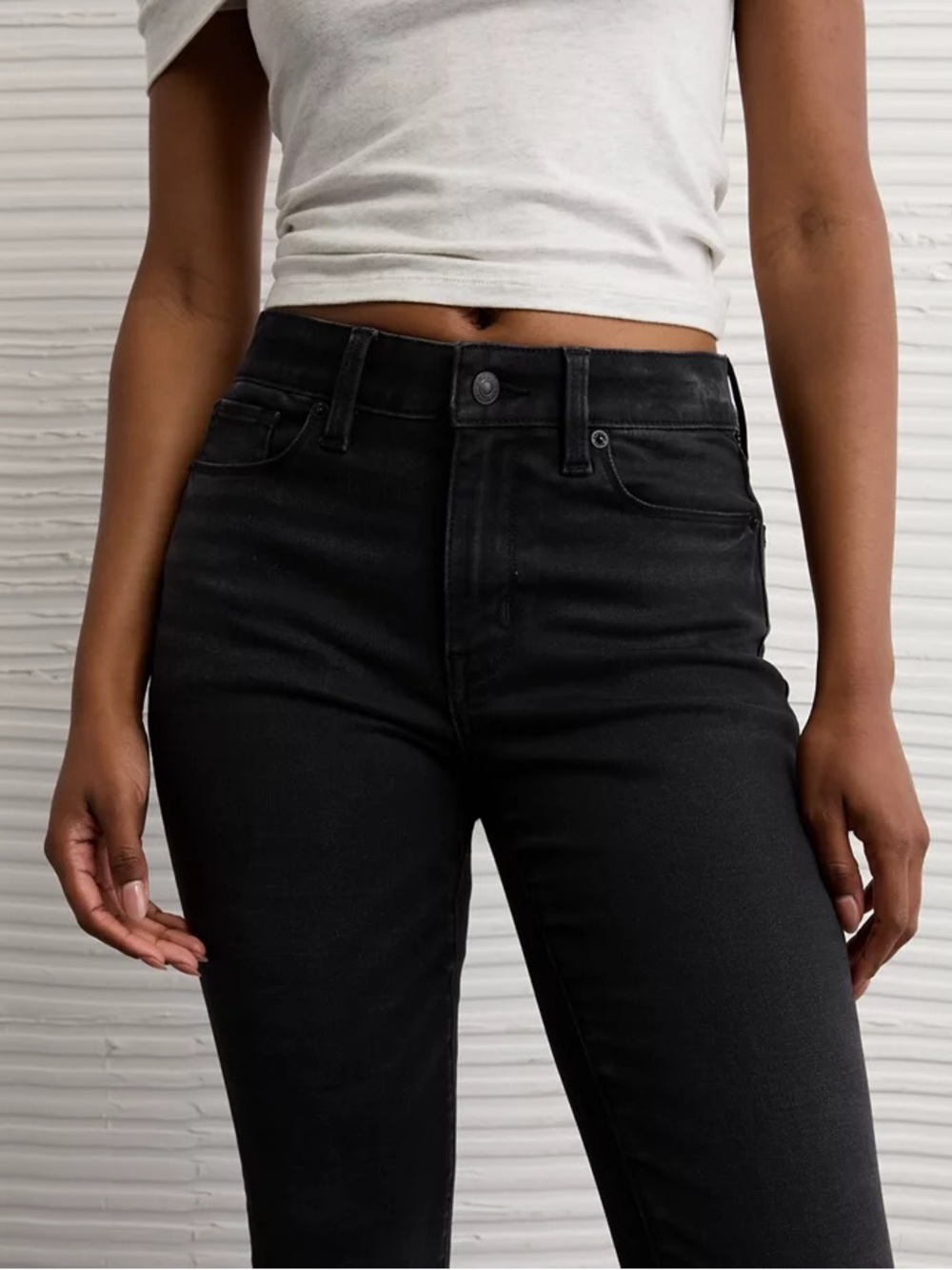 American Eagle Outfitters Black Straight Leg Jeans